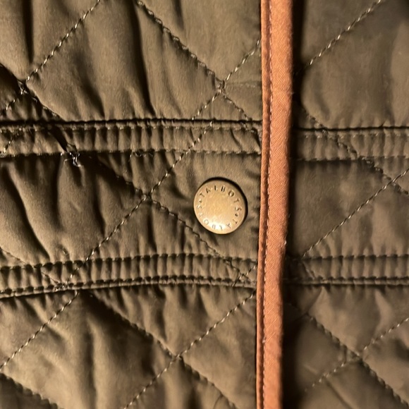 Talbots diamond quilted jacket olive green - Picture 6 of 8